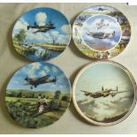 Plates-Royal Daulton Plates (4) - Limited Edition - All in a day's work No.1068A - Lancaster Low