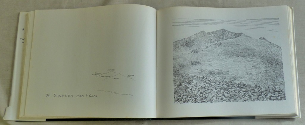 Art Book - hardback of Welsh Mountain Drawings by A.Wainright 1981, a little foxing - Image 4 of 4