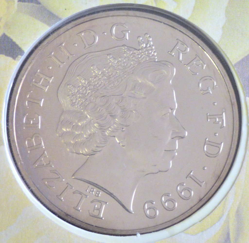 Great Britain 1999 Princess Diana Memorial Five Pound Coin and Stamp Set cover - Kensington Gardens, - Image 4 of 4