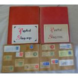 Great Britain - Postal Slogan collection in three scrap books KGV to 1970's, useful lot (100's)