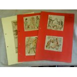 Small Water Colour 3 pages - By R Cadecott - delightful