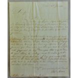 Scotland 1798 EL Edinburgh to Ednan, Kelso with bishop marks and m/s 1/6. Letter refers to the