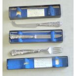 Cutlery-Boxed knife, fork and cheese knife.