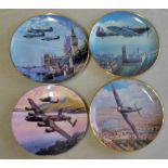 Plates-Limited Edition plates (4) Franklin Mint Spitfire Coming Home No.GA3030 - Prelude 'Lower Over