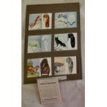 W D & H O Wills Ltd Animals and Their Furs 1929 set L 25/25 EX