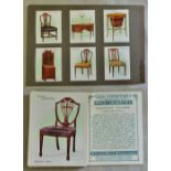 W D & H O Wills Ltd Old Furniture 1st Series 1923 set L25/25 EX; Old Furniture 2nd Series 1924 ser L