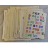 Australian States - wide range on old album paper - useful lot (100's)