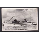 Postcard-Scarborough 1950's - RP, M/V Coronia -Passenger Vessel