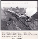 W.A.Sharman Photographic Quality Archive (10" x 8")-The Sherwood Forester -11/11/89-34027 'Taw