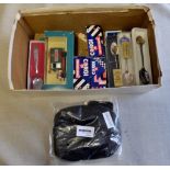 Mixed box - Spoons (7), model cars(4) nice lot