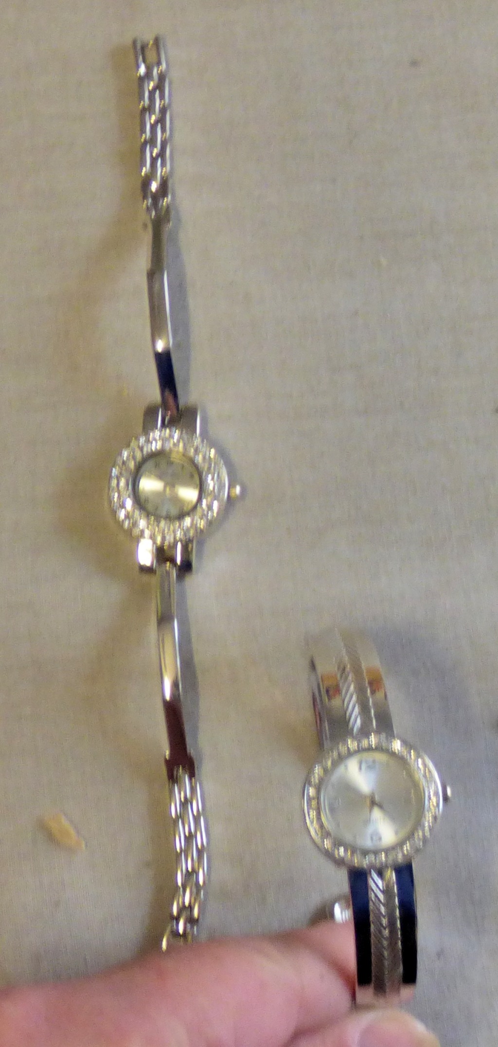 Watches-(2) silver plate wrist watches ladies, working order makers Phyderma, Celsior