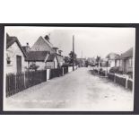 Postcard-Little Downham, Cambridgeshire, RP-School Lane No.13 - Scarce