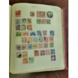 World collection in a Simplex red album formed 1960's - mostly earlier ranges inc. Great Britain/