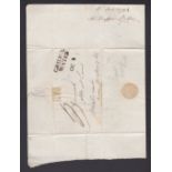 Somerset 1794 EL Bridge/Water to Wellington m/s '3' rate, and'oc2' letter signed ny Henry Tipp