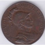 Token - 1791 Hampshire (Southampton) Halfpenny token- "Walter Taylor's" DH89, edge "Offices W Taylor