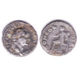 Roman Imperial - Wespasion AD 69-79 - AR denarius - Rev: Concordia -NF chipped on bust possibly