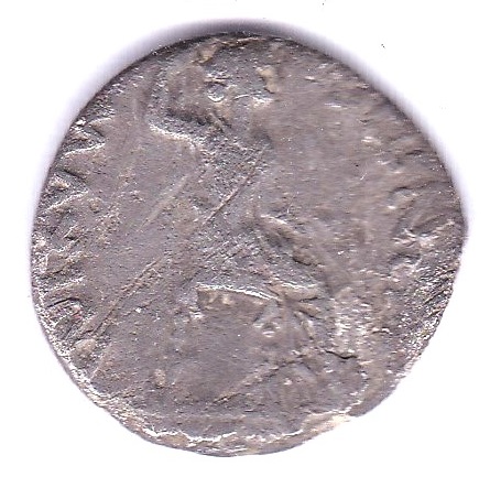 Roman Imperial Tiberius 14-37 A.D - AR denarius Rev Livia Seated - Pont Max (The Tribute Penny)- - Image 2 of 3