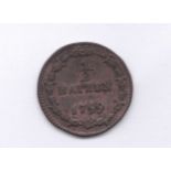 Switzerland Helvetia Republic ½ Batzen 1799 GF