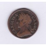 Great Britain 1673-Charles I Farthing