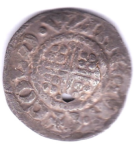 John-Penny of Canterbury -Moneyer Goldwine -about fine, but has small hole - Image 2 of 3