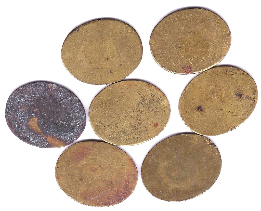 Token (Norfolk) - Aylsham Tokens, Jas F Bond,6d,1/- (2) 2/-,3/-,5/- and 10/- - brass F to GVF(7) - Image 3 of 3