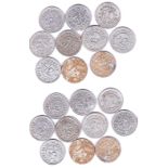 Tokens (Norfolk) - Aylsham Tokens-Henry Page, 3d,6d,1/-(3),2/6, 3/-,5/-(2) and 10/-, F to mostly VF,