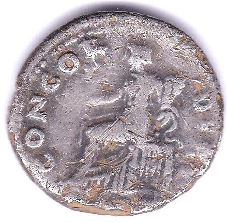 Roman Imperial - Wespasion AD 69-79 - AR denarius - Rev: Concordia -NF chipped on bust possibly - Image 2 of 3