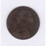 Great Britain 1864 Penny - Crosslet '4', Near Fine S3954