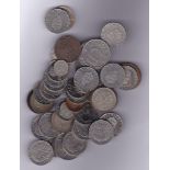 Sweden Coins (50) inc, 16 Rigsbank Skilling 1855 F, 5 Ore 1914 EF, 7 Silver coins etc.