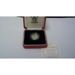 Great Britain-2002 Silver Proof Piedfort one pound-Royal Mint case and certificate