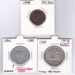 Italy 1937R 10 Centesimi, KM74, AUNC and 1949 5 Lire, Aluminium, KM89 Error missing 1 in date, EF