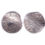 Edward I -Penny York mint-VF, but bent and segment missing.