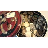 Foreign-Kiloware coinage (Charity lot) 2.520 kilos