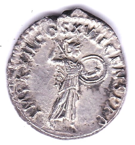 Roman Empire- Domition 81-96 AD-AR denarius -Rev: Minerva advancing -Good very fine, good metal - Image 2 of 3