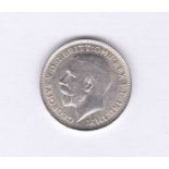 Great Britain 1916 -Three pence silver, BUNC, choice