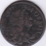 Ireland 1680-Half penny, ob1 rev1