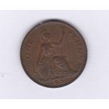 Great Britain 1951-Penny GUF, traces of lustre