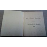 British WWI H.M.S. Nelson 'Action' booklet, made Andrew Reid & Company, Limited, Newcastle-Upon-Tyne