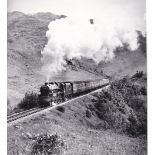 Photograph - 10" x 8" - West Highlander - 27/5/84 - 5407 climbs up towards Glenfinnan station en