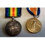 British WWI BWM and Victory Medal pair to 015983 PTE. F. F. Peace, Army Ordnance Corps