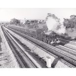 Photograph 10" x 8" - 9/5/87-6000 "King George V" leaves Severn tunnel junction at Undy en route