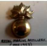 British WWI Royal Marine Infantry cap badge