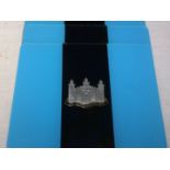 The Cambridgeshire Regiment Place Mats, nice set of five Officers place mats in regimental colour