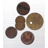 Medallions, Tickets etc 1817-Death of Princess Charlotte bronze small medallion, Bray Freemans