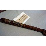 British WWI Police Presentation Truncheon, beautiful condition with excellent paintwork applied,