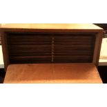 Coin Cabinet-a ten drawer oak cabinet, in very fine condition.