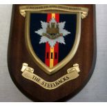 British 3rd Battalion The Royal Anglian Regiment 'The steelbacks' placard, a very nice piece.