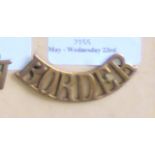 British Shoulder Titles-The Border regiment - Border(W1077)