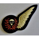 British WWII RAF Brevet Wing, Parachute Training Instructor, scarce wing