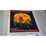 The bridge at Remagan - Vintage United Artist's Film Poster - The German's forgot one little